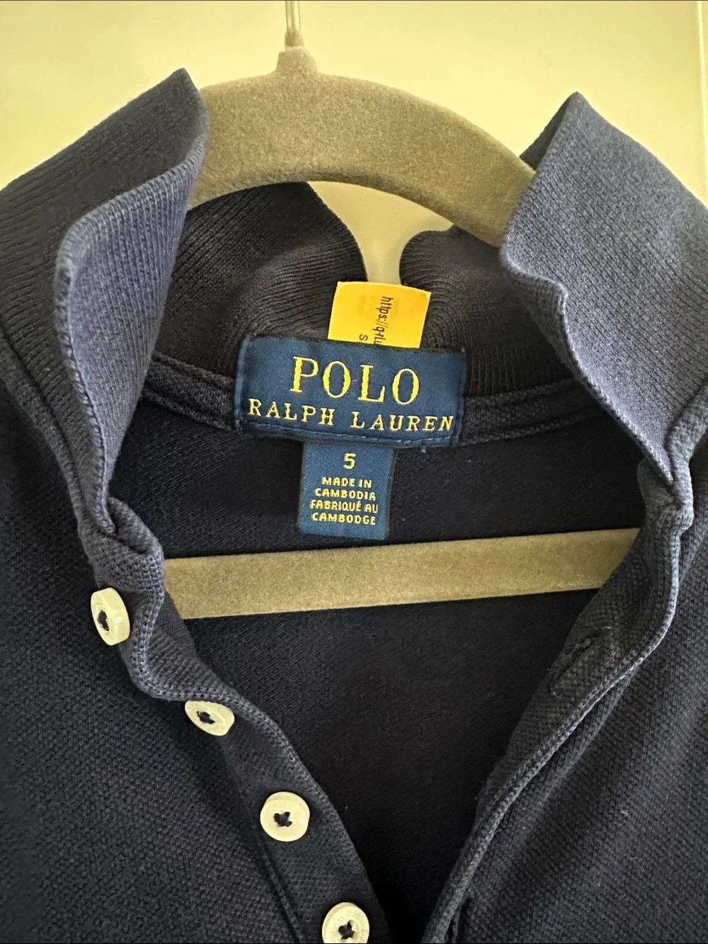 Ralph Lauren Navy Polo Dress with Pink Pony Accent